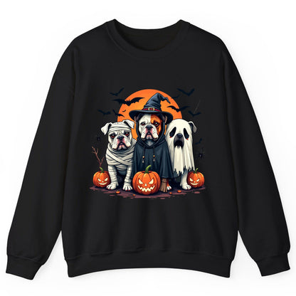 Halloween Bulldogs Costumes Halloween bulldogs Sweatshirt Black product mockup