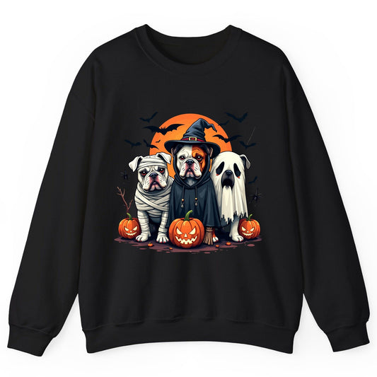 Halloween Bulldogs Costumes Halloween bulldogs Sweatshirt Black product mockup