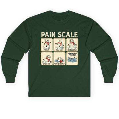 Pain Scale No Pain Mild Pain Moderate Pain Severe Pain Very Severe Pain Worst Pain Possible snowman Long Sleeve Tee Forest
