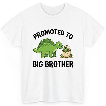 Promoted to Big Brother Dinosaur T-Shirt - product mockup - White