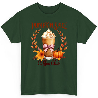 Pumpkin Spice Coffee Club pumpkin spice latte T-Shirt Forest Green product mockup