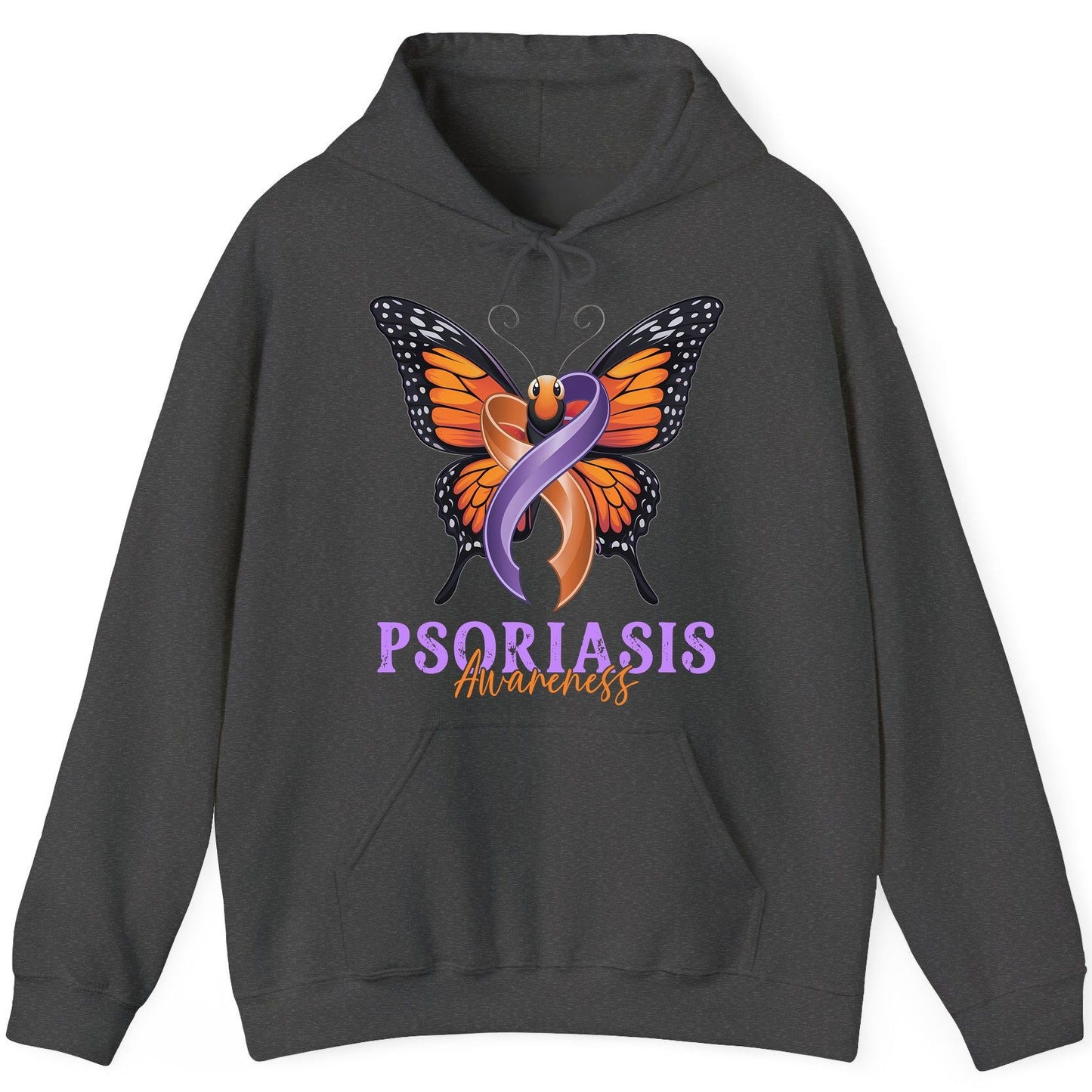 Psoriasis Awareness psoriasis awareness Hoodie Dark Heather product mockup