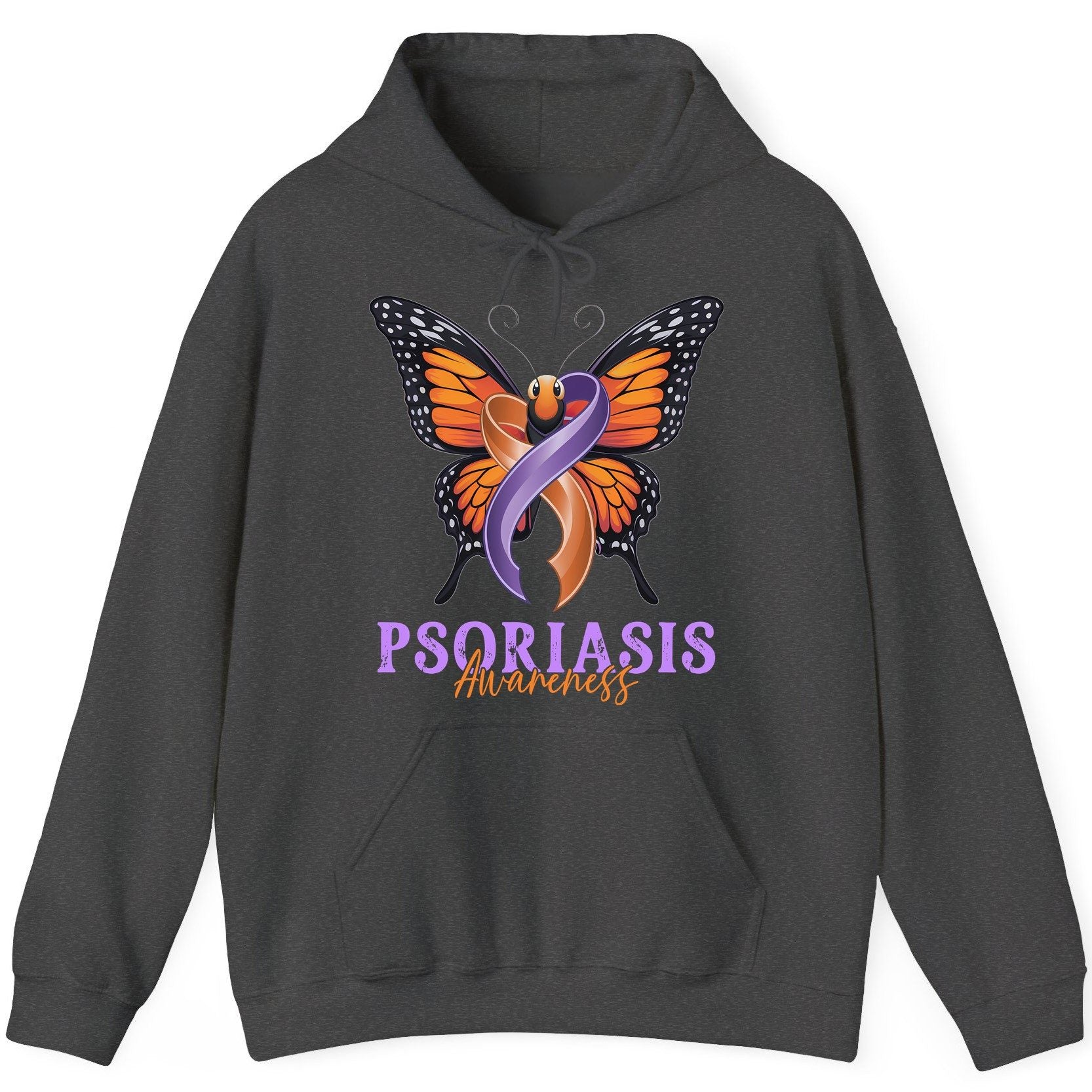 Psoriasis Awareness psoriasis awareness Hoodie Dark Heather product mockup