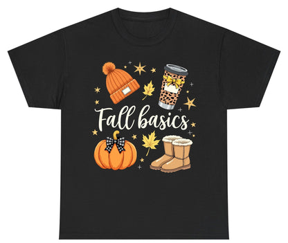 Fall Basics autumn essentials Youth T-Shirt Black product mockup