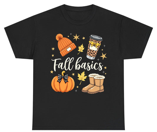 Fall Basics autumn essentials Youth T-Shirt Black product mockup