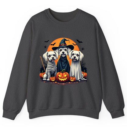 Halloween Dogs Costumes Halloween dogs Sweatshirt Dark Heather product mockup