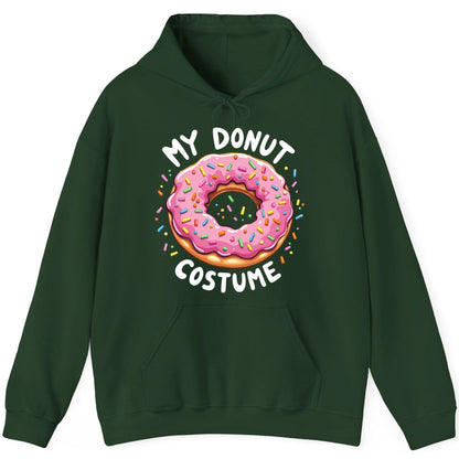 My Donut Costume donut Hoodie Forest Green product mockup