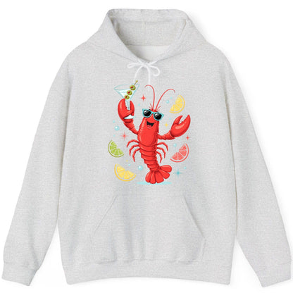 Cartoon Lobster Party lobster Hoodie Ash product mockup