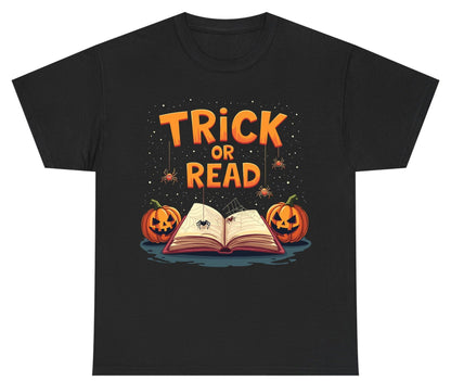 Trick or Read Halloween Youth T-Shirt Black product mockup
