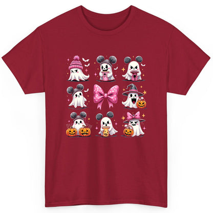 Cute Pink Halloween Ghosts Halloween ghosts T-Shirt Cardinal Red product mockup