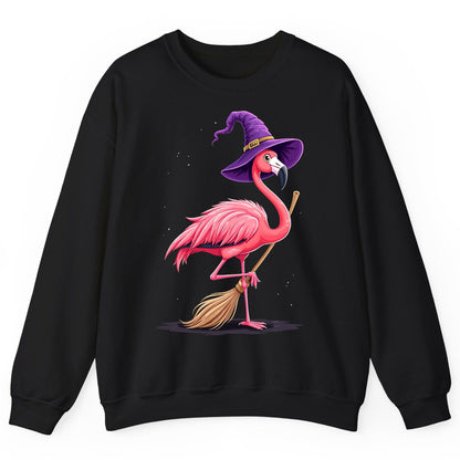 Witch Flamingo flamingo Sweatshirt Black product mockup