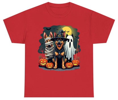 Halloween Dogs in Costumes Halloween dogs Youth T-Shirt Red product mockup