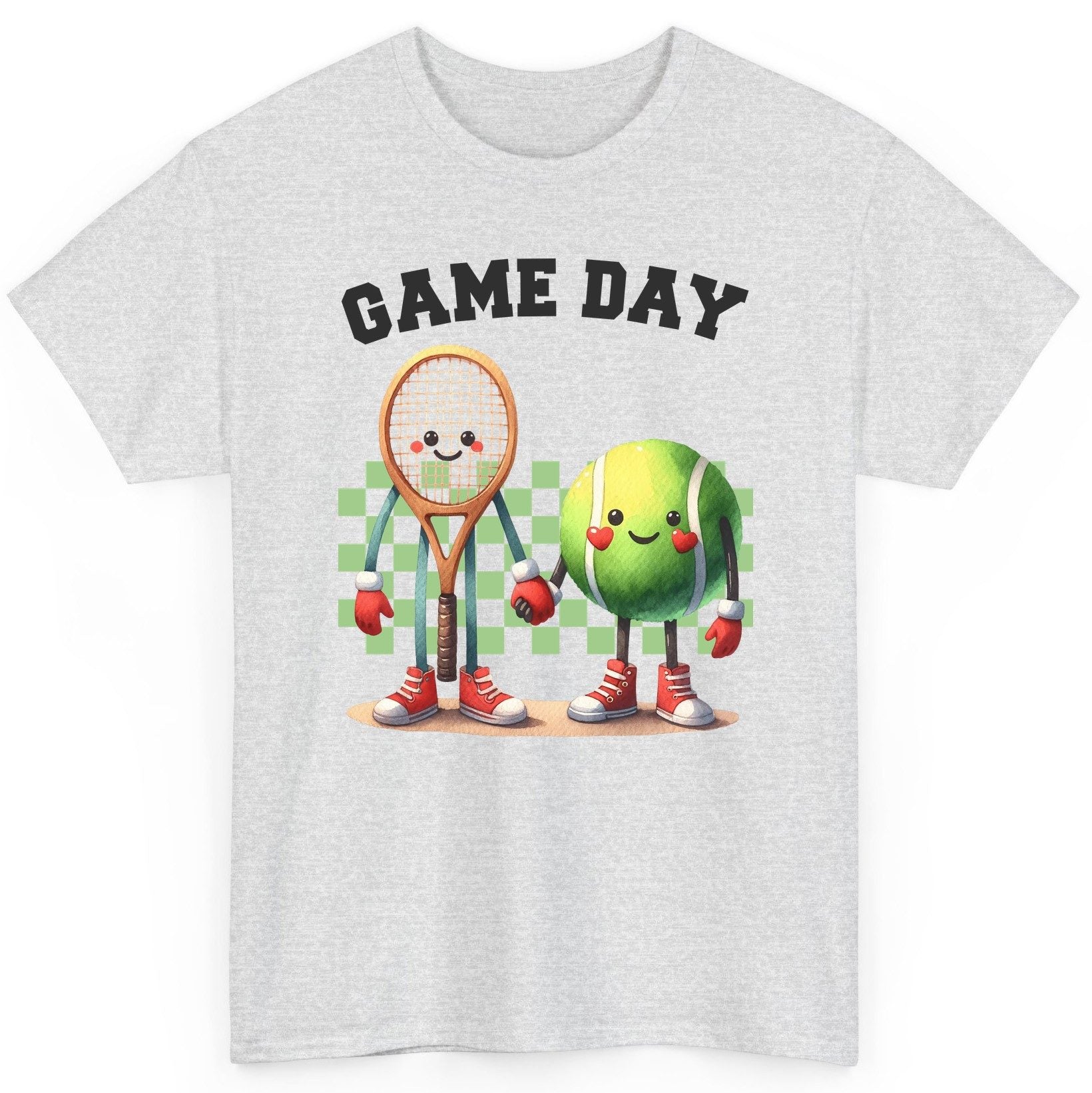 Game Day tennis T-Shirt Ash product mockup