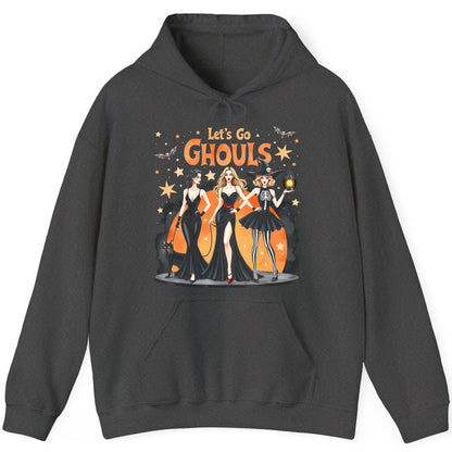 Let's Go Ghouls Halloween women Hoodie Dark Heather product mockup