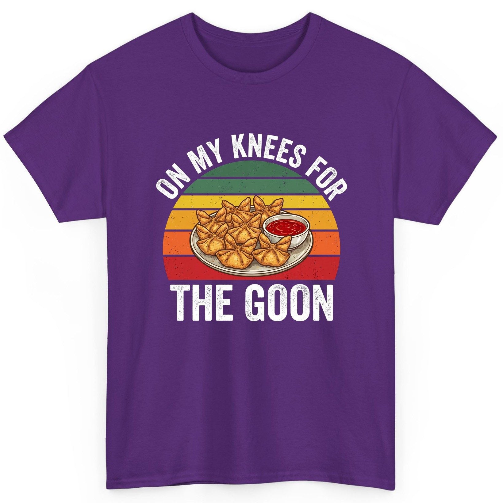 On My Knees for the Goon crab rangoon T-Shirt Purple product mockup