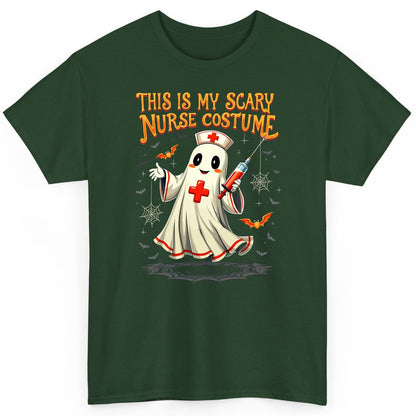 This Is My Scary Nurse Costume Halloween ghost nurse T-Shirt Forest Green product mockup