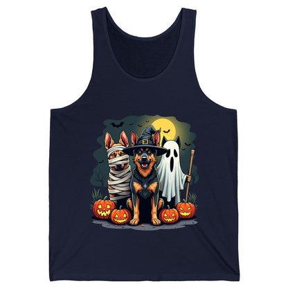 Halloween Dogs in Costumes Halloween dogs Tank Top Navy product mockup