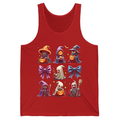 Spooky Cute Halloween Characters Halloween characters Tank Top Red product mockup