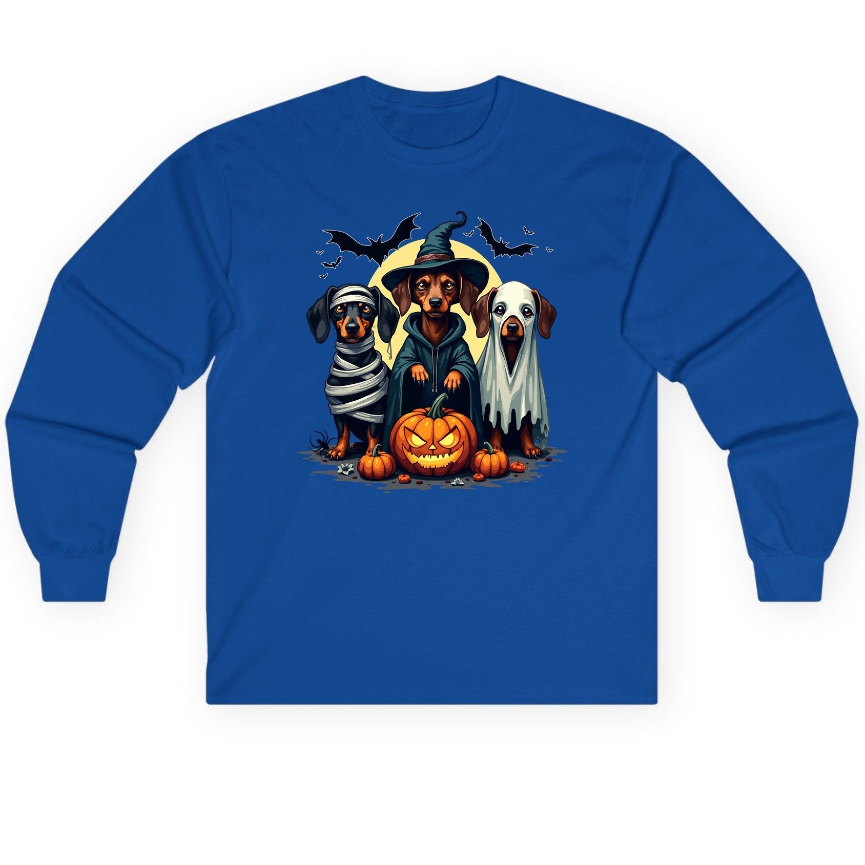 Dachshund Halloween Costumes dachshunds Long Sleeve Tee Royal product mockup