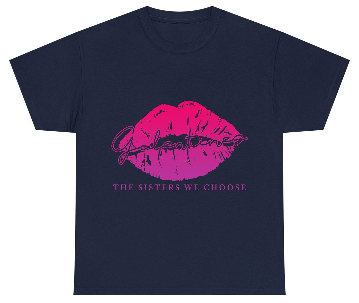 Galentines the Sisters We Choose galentine's day Youth T-Shirt Navy product mockup