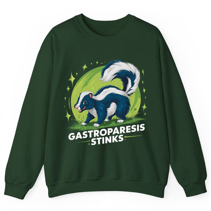 Gastroparesis Stinks gastroparesis awareness Sweatshirt Forest Green product mockup
