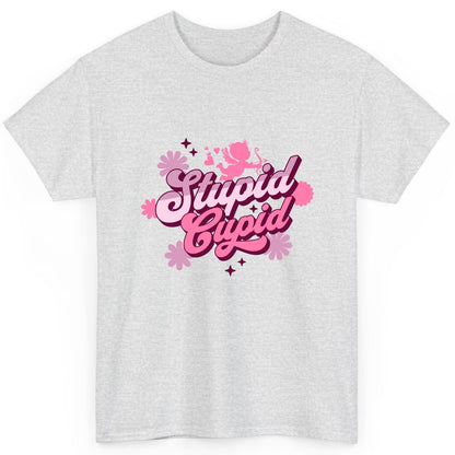 Stupid Cupid anti-Valentine's Day T-Shirt Ash product mockup