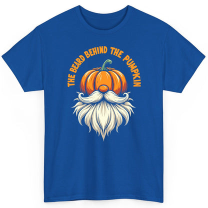 The Beard Behind the Pumpkin Halloween gnome T-Shirt Royal product mockup