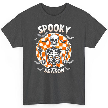 Spooky Season Halloween skeleton T-Shirt Dark Heather product mockup