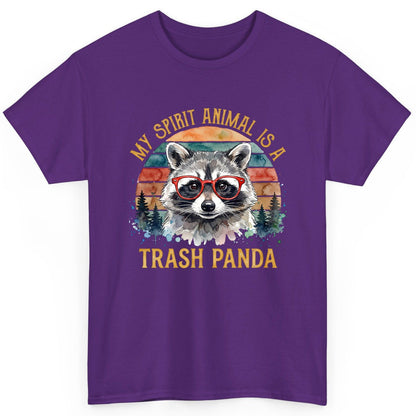 My Spirit Animal Is a Trash Panda raccoon T-Shirt Purple product mockup