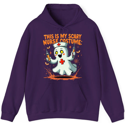 This Is My Scary Nurse Costume ghost nurse Hoodie Purple product mockup