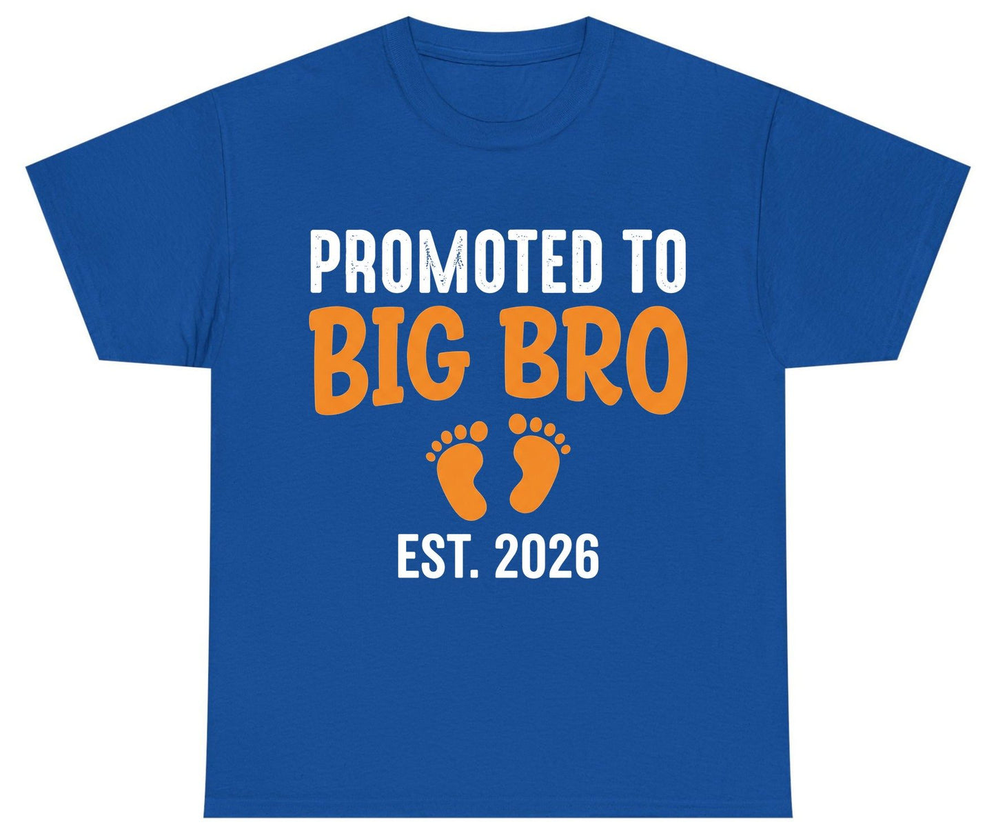 Promoted TO BIG BRO EST 2026 Pregnancy Announcement Youth T-Shirt - product mockup - Royal