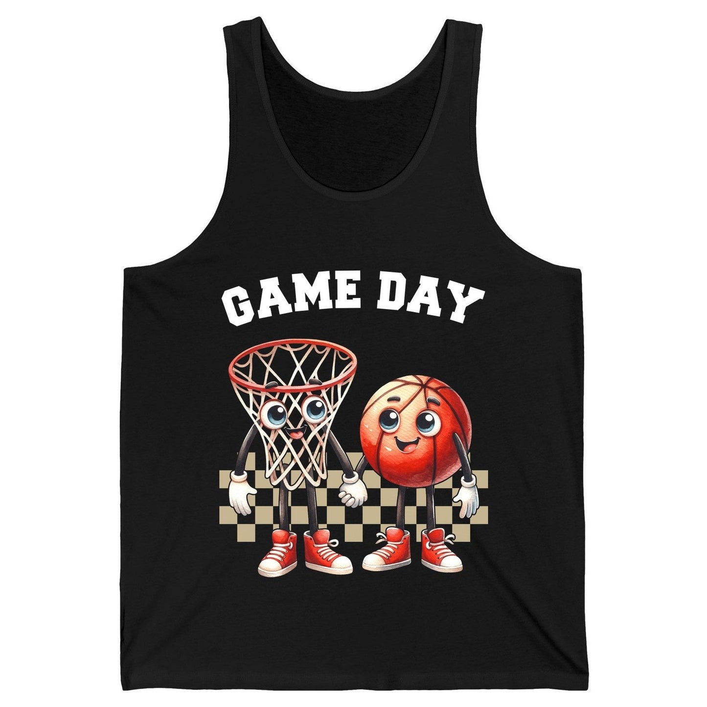 Game Day basketball Tank Top Black product mockup