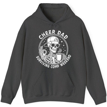 Cheer Dad Surviving Comp Weekend cheer dad Hoodie Dark Heather product mockup
