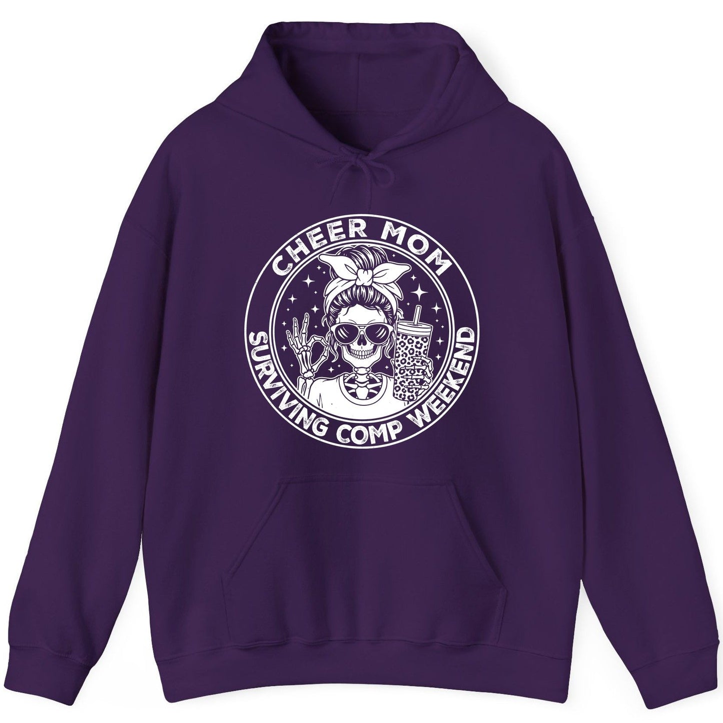 Cheer Mom Surviving Comp Weekend cheer mom Hoodie Purple product mockup