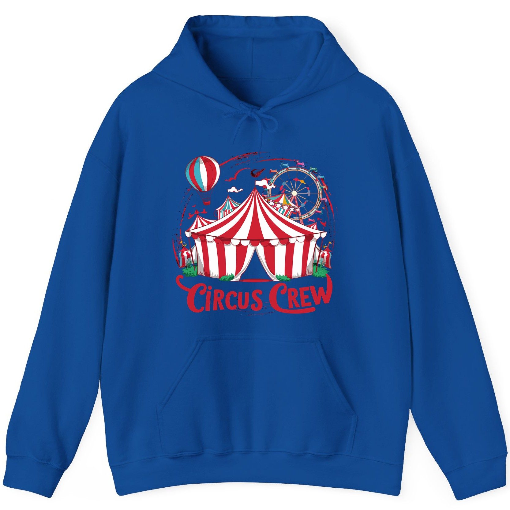 Circus Crew circus Hoodie Royal product mockup