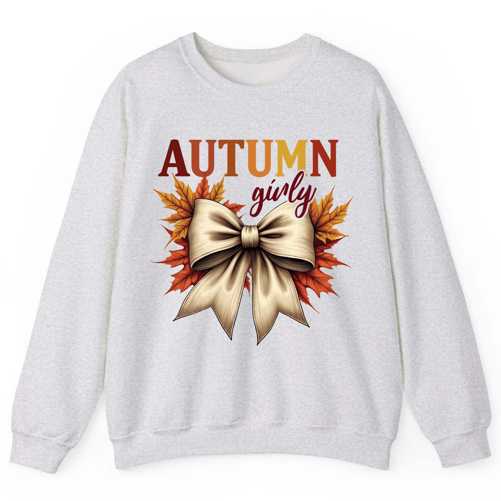 Autumn Girly autumn Sweatshirt Ash product mockup