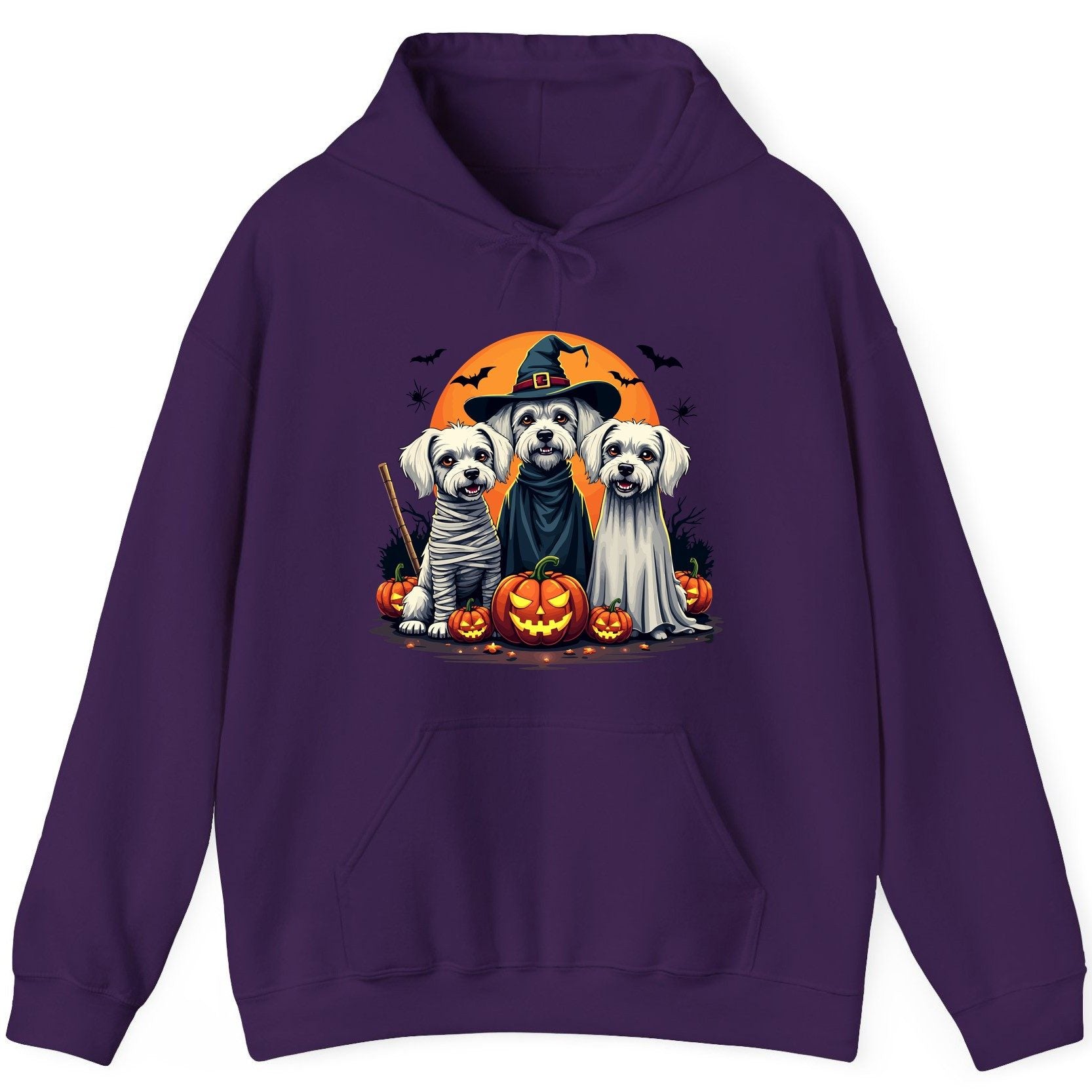 Halloween Dogs Costumes Halloween dogs Hoodie Purple product mockup