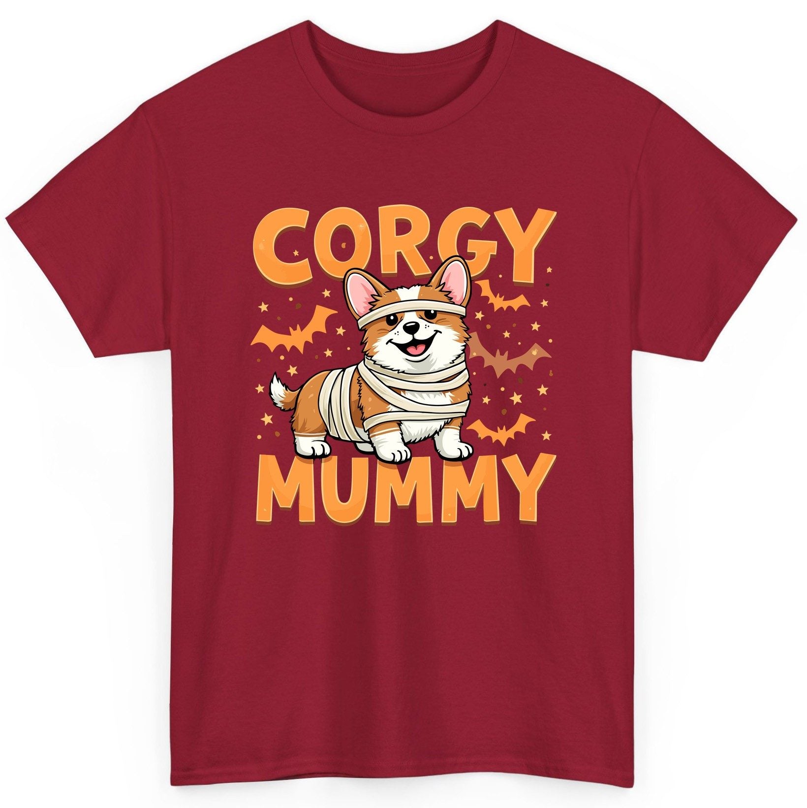 Corgy Mummy corgi T-Shirt Cardinal Red product mockup