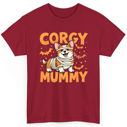 Corgy Mummy corgi T-Shirt Cardinal Red product mockup