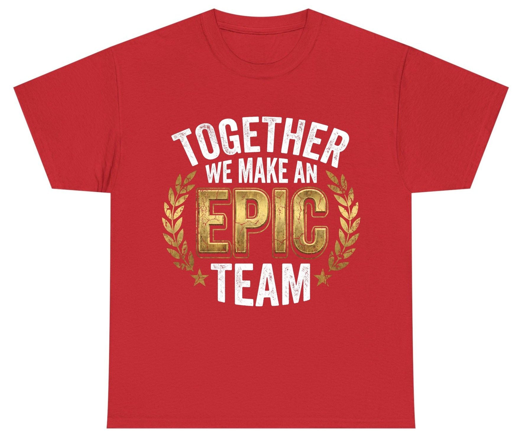 Together We Make an Epic Team teamwork Youth T-Shirt Red product mockup
