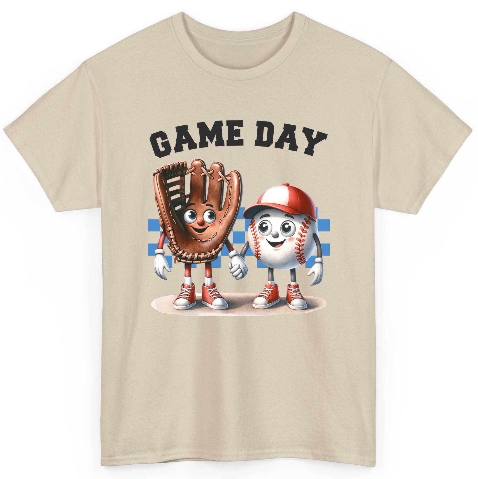Game Day baseball T-Shirt Sand product mockup