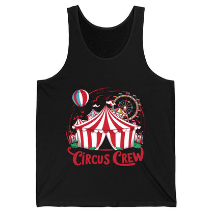 Circus Crew circus Tank Top Black product mockup