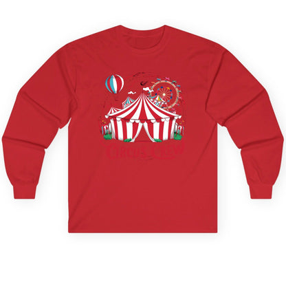 Circus Crew circus Long Sleeve Tee Red product mockup