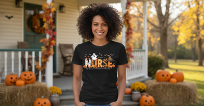 Nurse Halloween T-Shirt Black lifestyle mockup