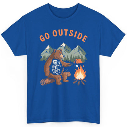 Go Outside funny bear T-Shirt Royal product mockup