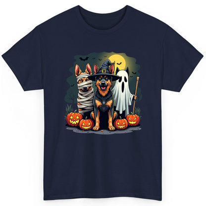 Halloween Dogs in Costumes Halloween dogs T-Shirt Navy product mockup