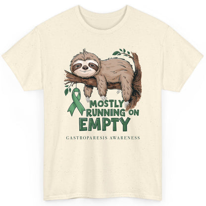 Mostly Running on Empty Gastroparesis Awareness gastroparesis awareness T-Shirt Natural product mockup