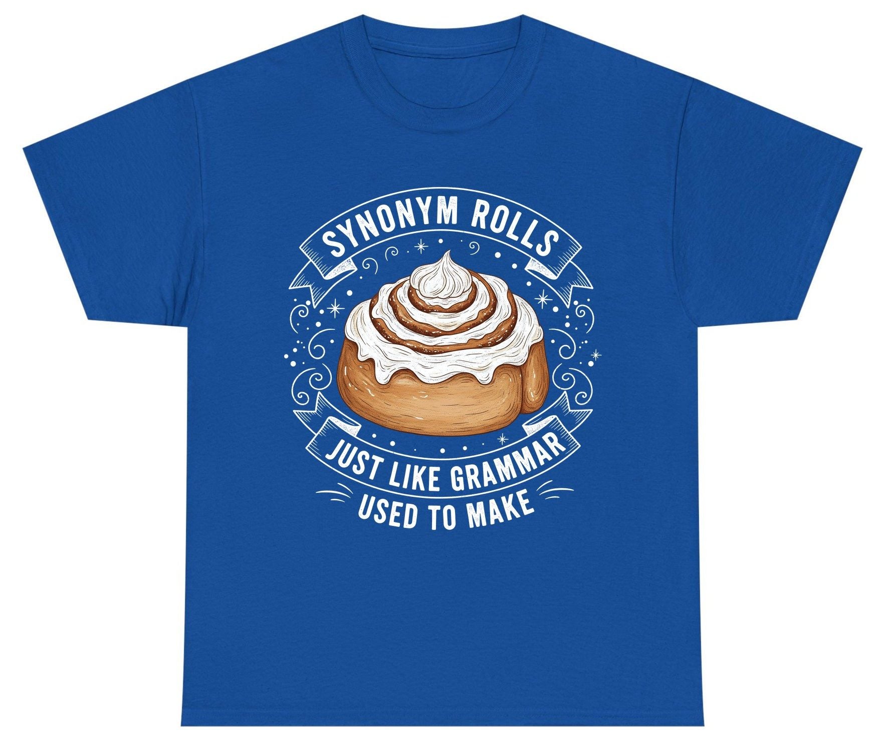 Synonym Rolls Just Like Grammar Used to Make grammar pun Youth T-Shirt Royal product mockup