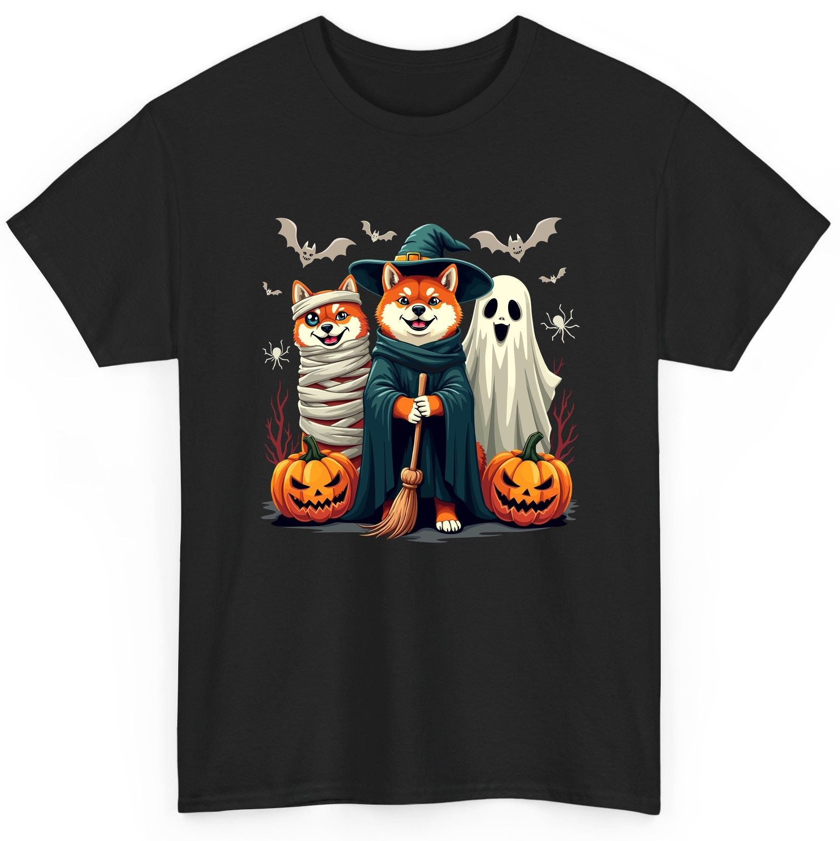 Shiba Inu Halloween Costumes shiba inu T-Shirt Black product mockup