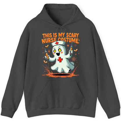 This Is My Scary Nurse Costume ghost nurse Hoodie Dark Heather product mockup